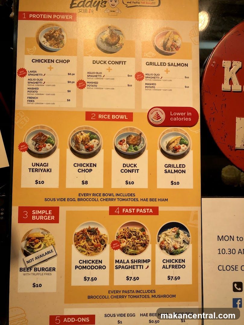 Eddy's Menu