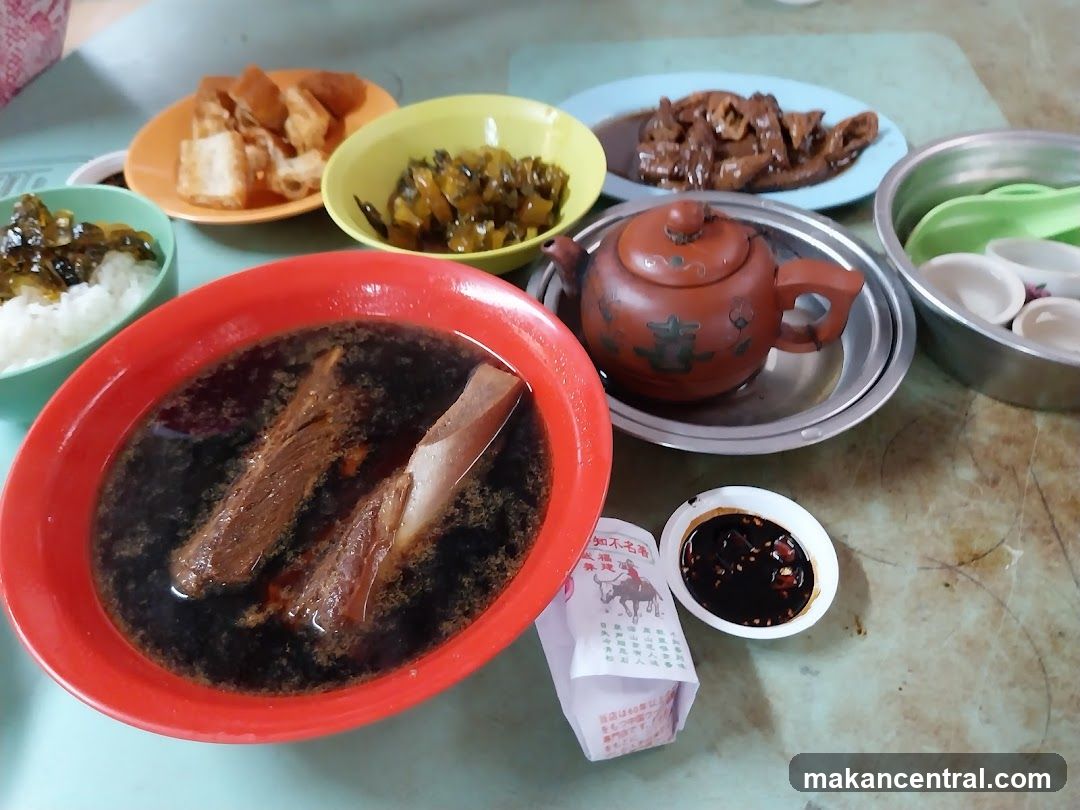 Table with a meal
