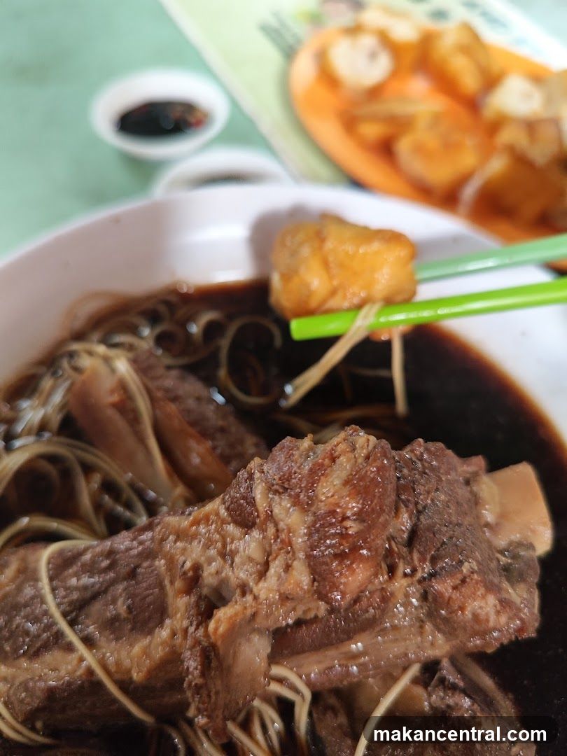 Bowl of Braised Ribs with Noodles