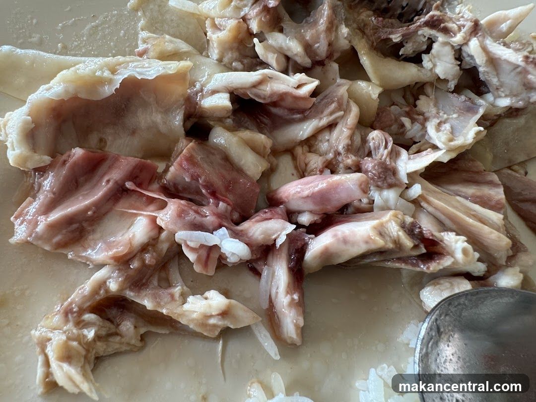 Chopped Chicken on Plate