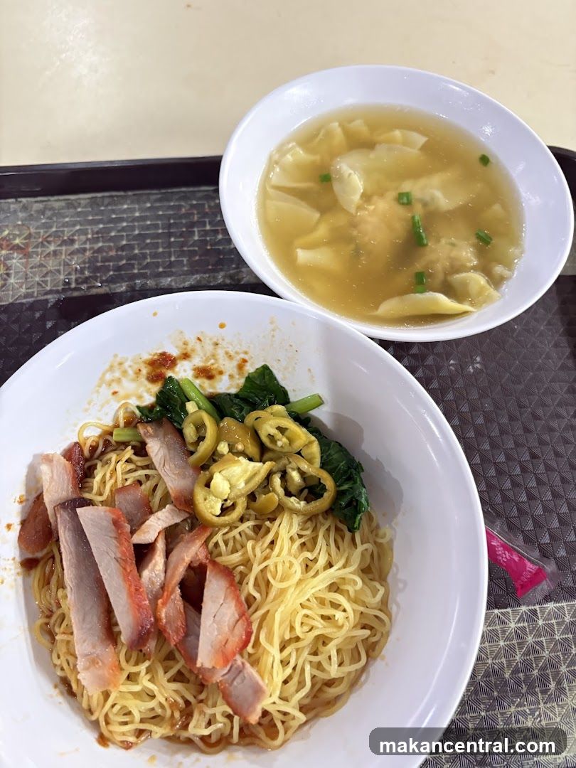 Noodles with Char Siu and Wonton Soup