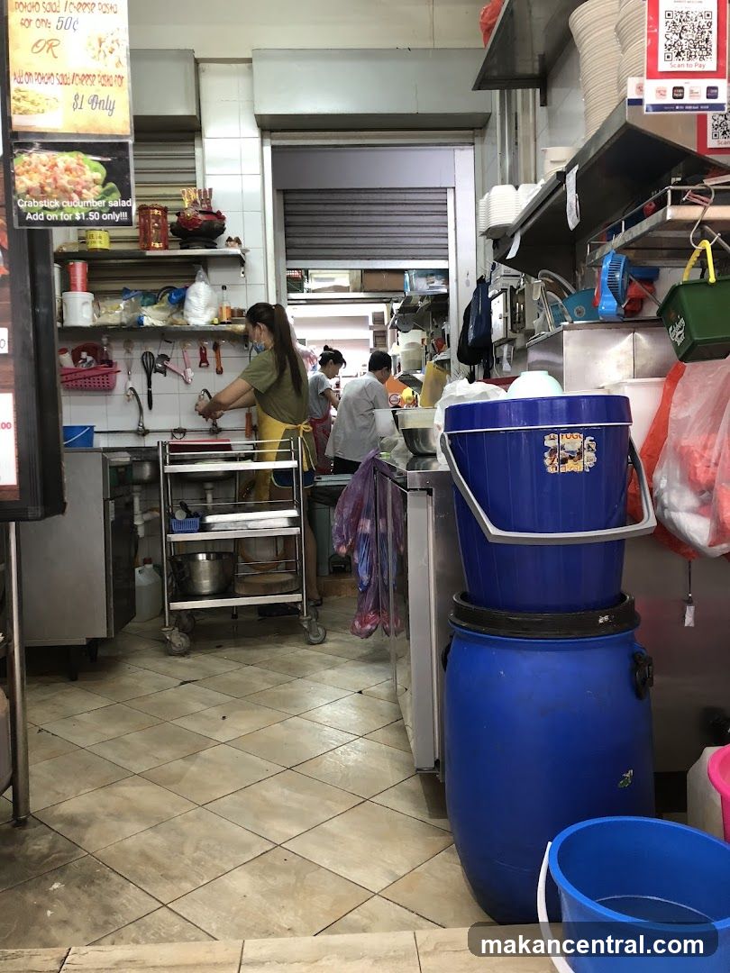 Kitchen Interior with Staff