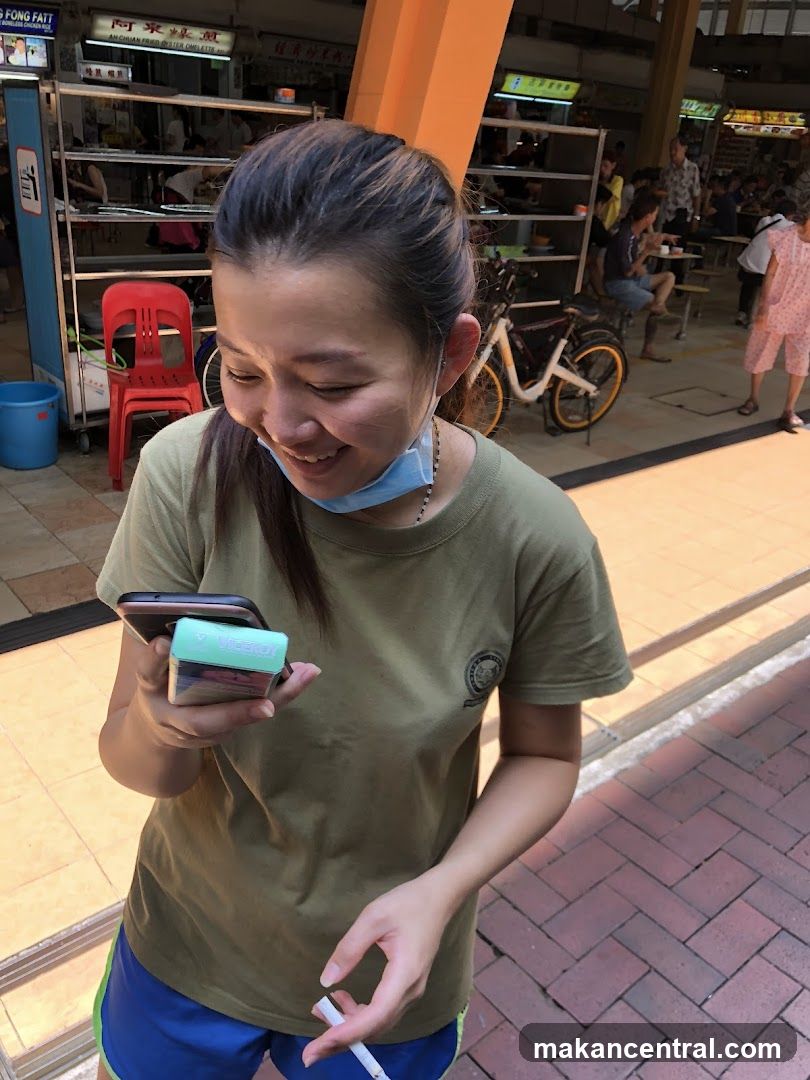 Woman looking at phone