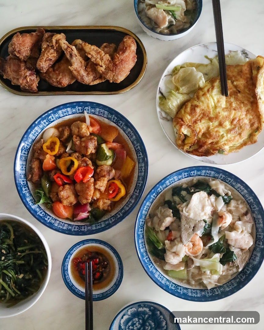 Chinese Food Spread