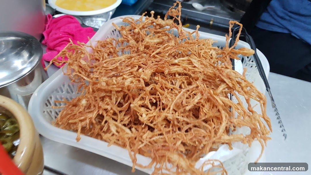 Fried Enoki Mushrooms