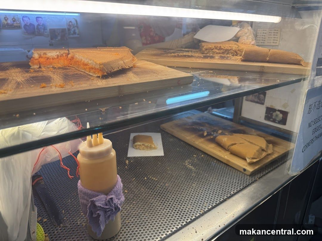 Desserts in a Display Case