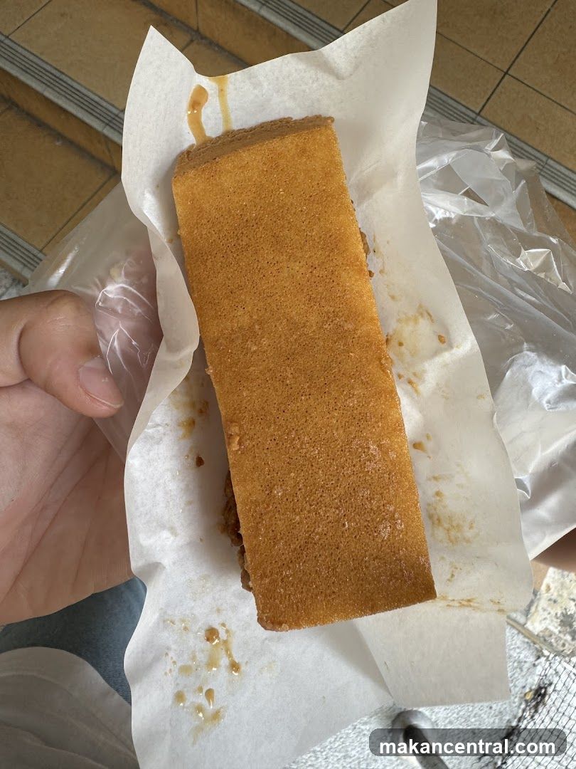 Golden Brown Cake Slice