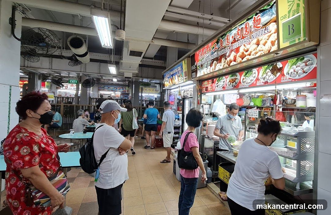 Food Stall with Customers