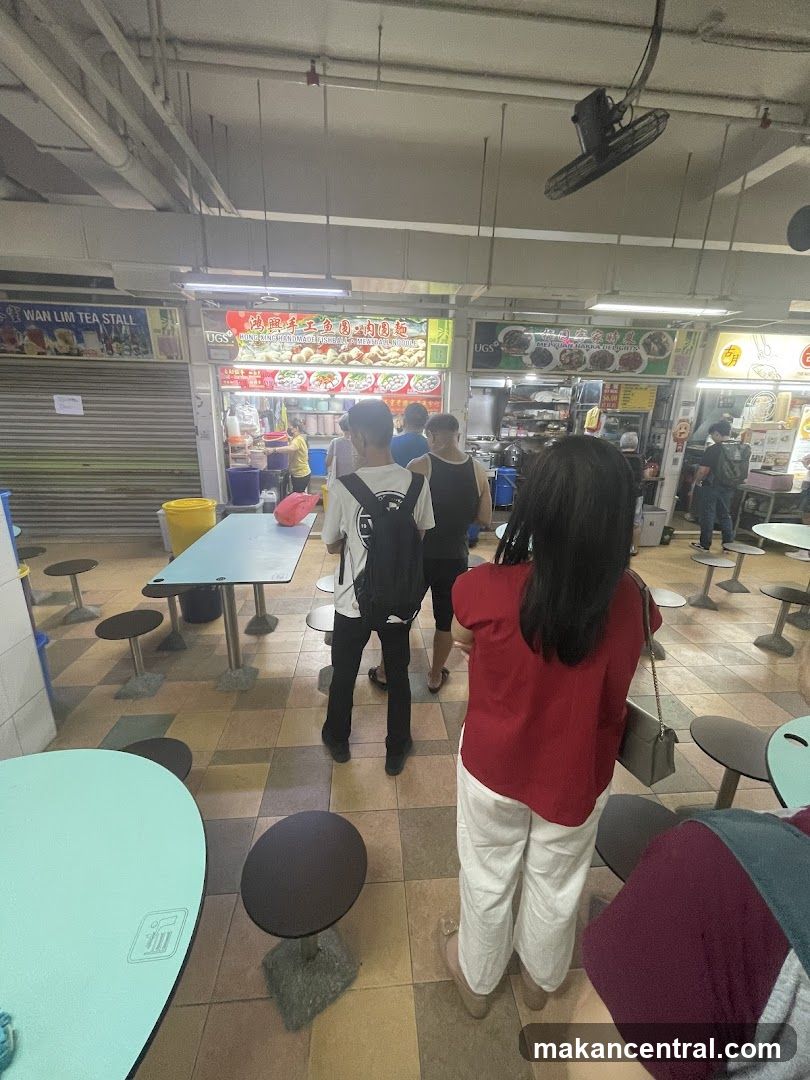 Food Stall with Customers