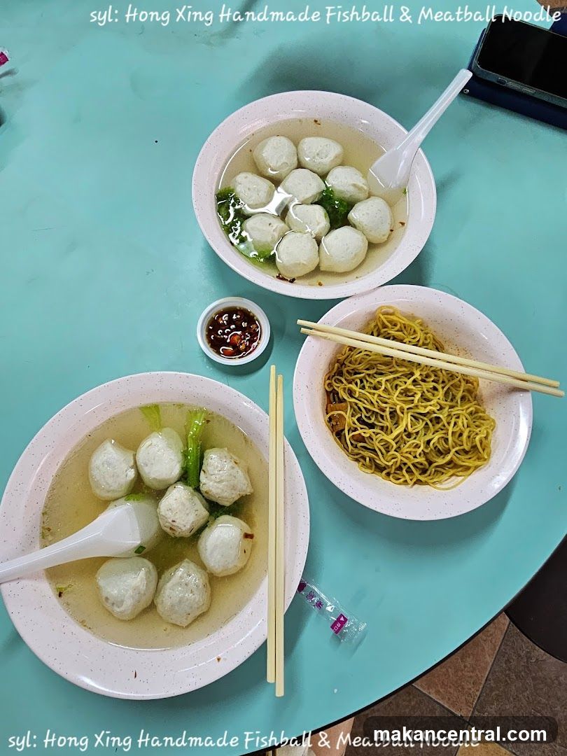 Handmade Fishball and Meatball Noodles