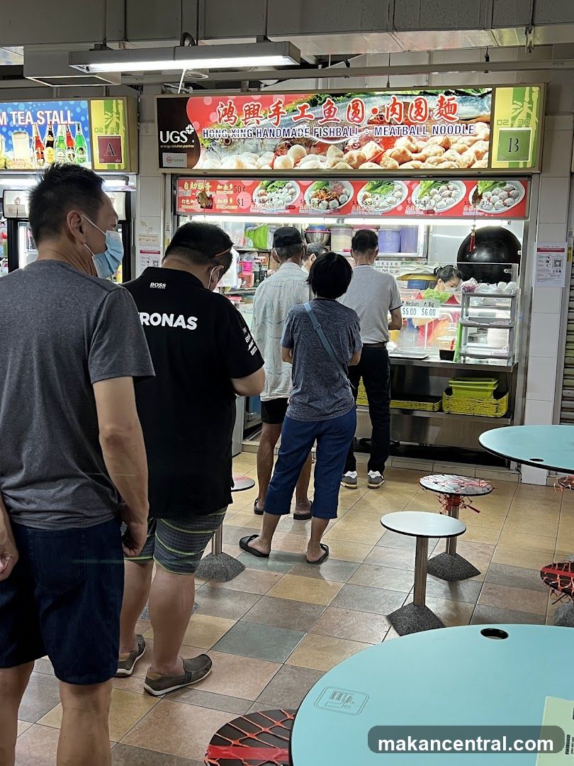 Food Stall with Customers