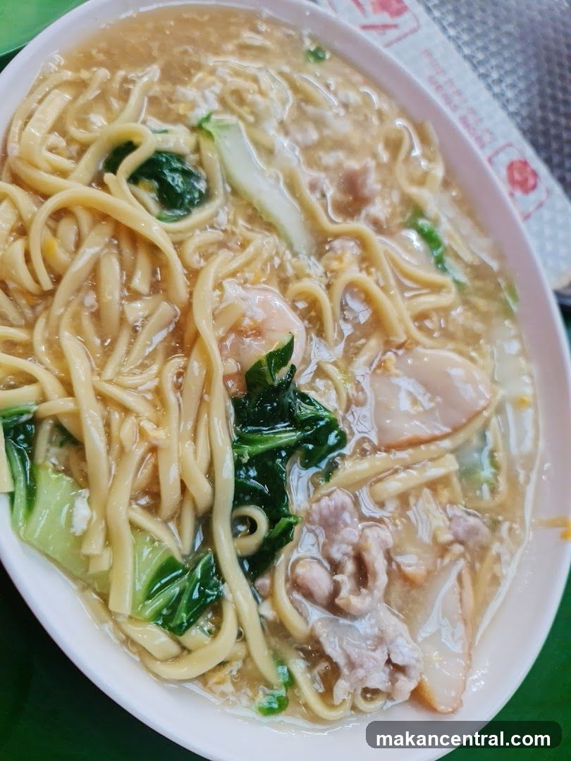 Noodles with Gravy and Toppings