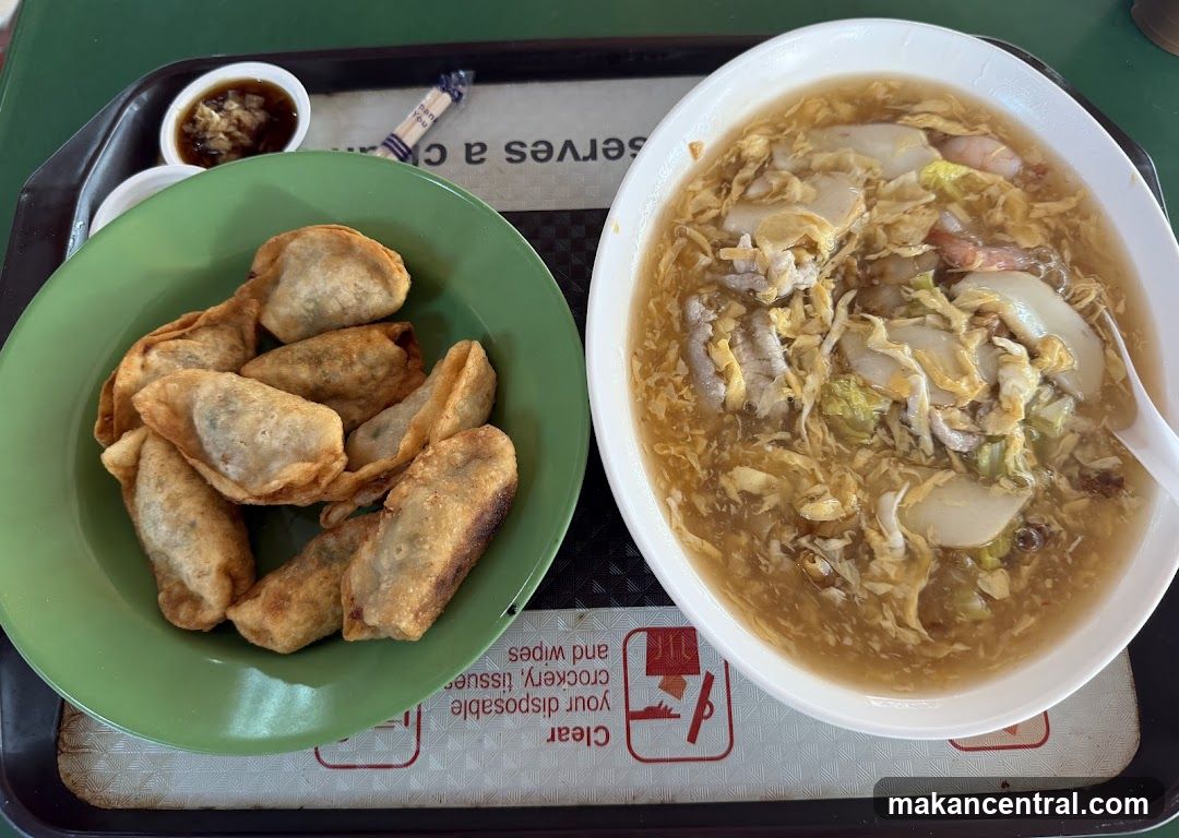 Fried Dumplings and Noodle Soup