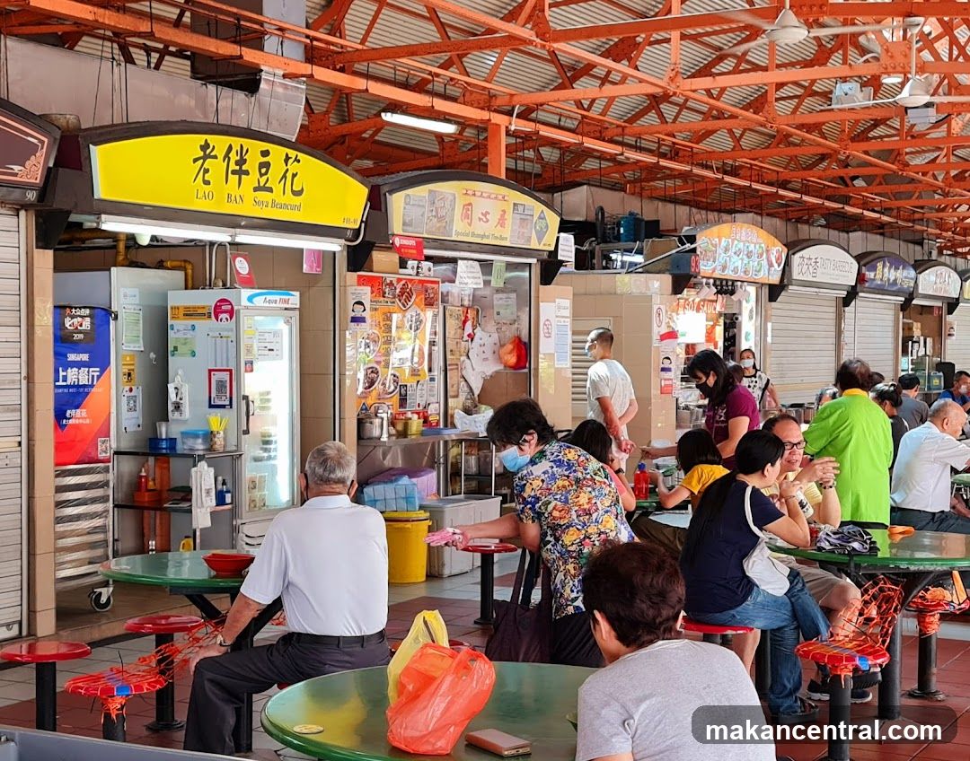 Food Stall with Customers