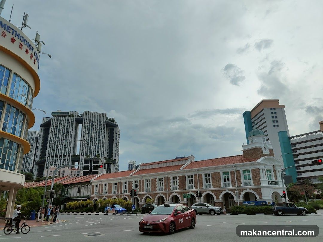 City Street Scene with Diverse Architecture