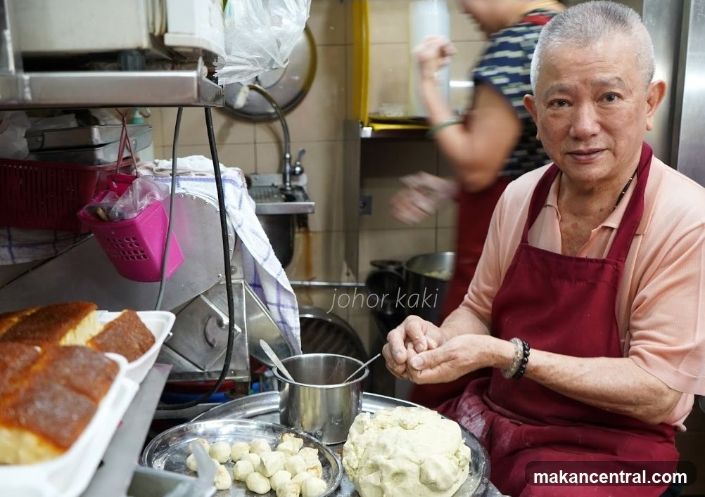 Man preparing food