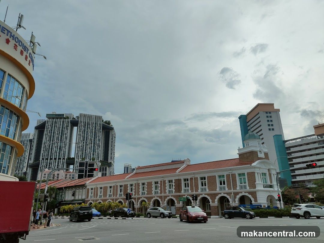 City Street Scene with Diverse Architecture