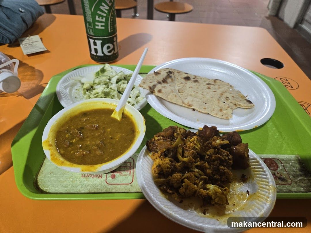 Indian Meal with Beer