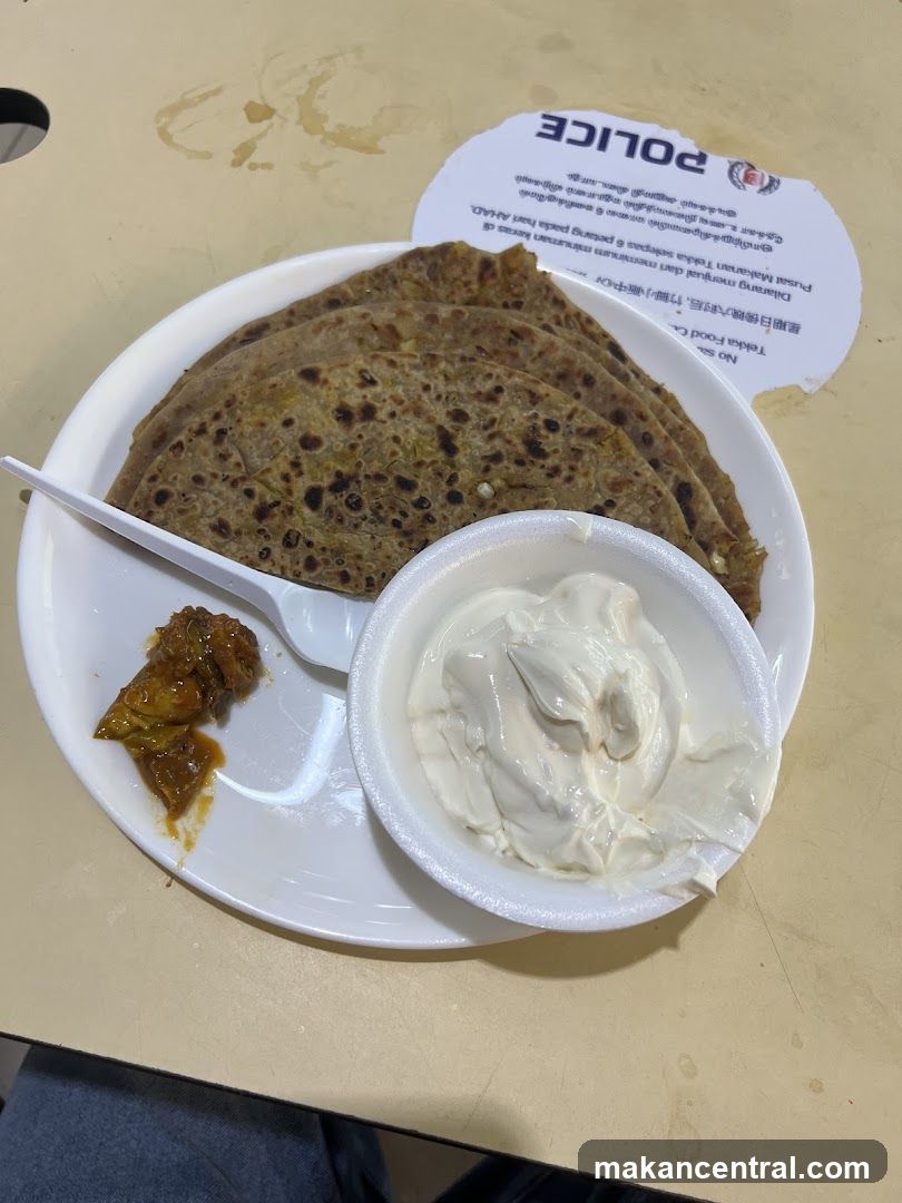 Paratha with Condiments