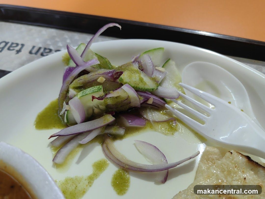 Salad and Bread on Plate