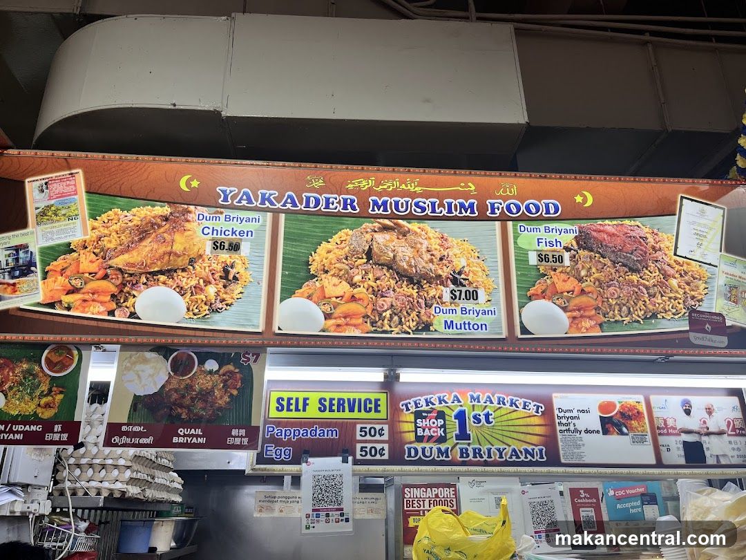 Yakader Muslim Food Menu