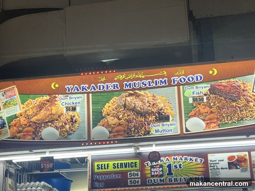 Yakader Muslim Food Menu