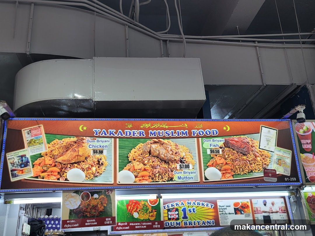 Yakader Muslim Food Menu