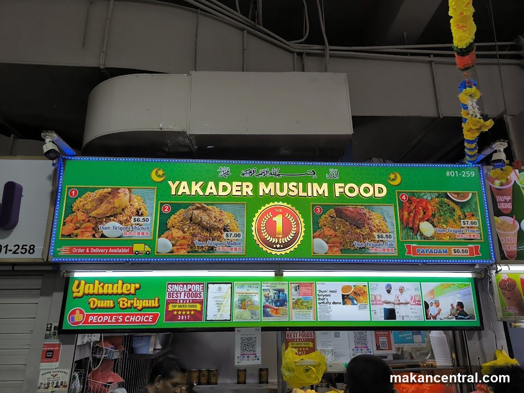 Yakader Muslim Food Signage