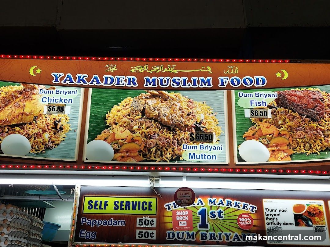Yakader Muslim Food Menu