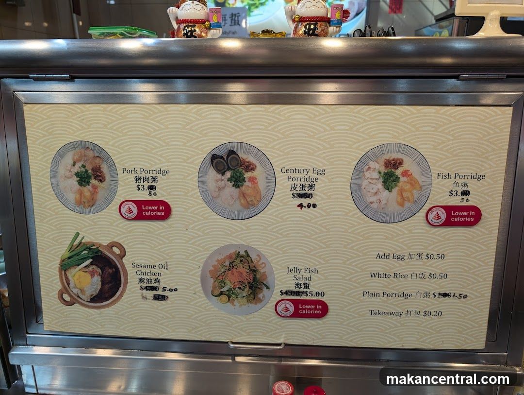 Porridge Menu