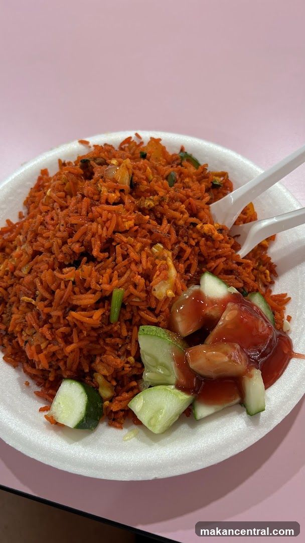Fried Rice with Cucumber and Sauce