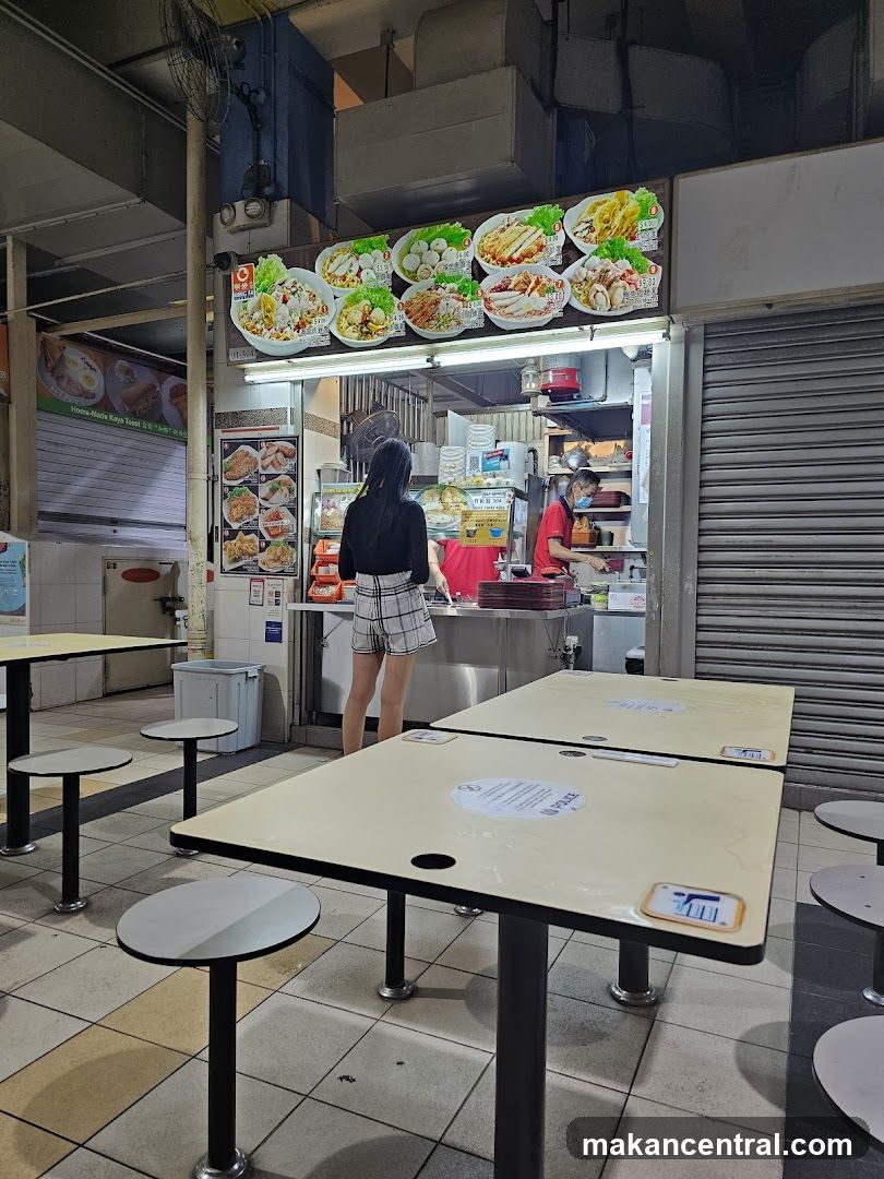 Food Stall with Menu and Seating
