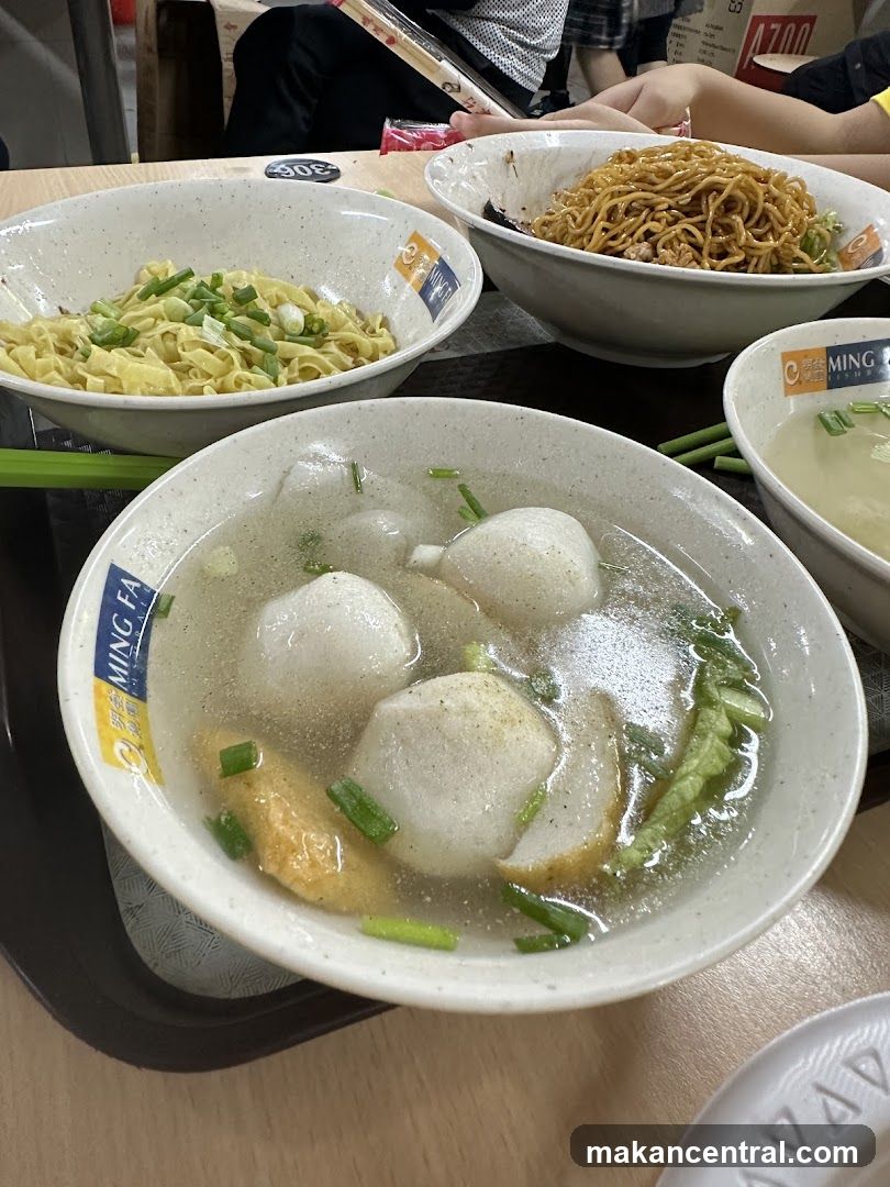 Noodles and Fishball Soup