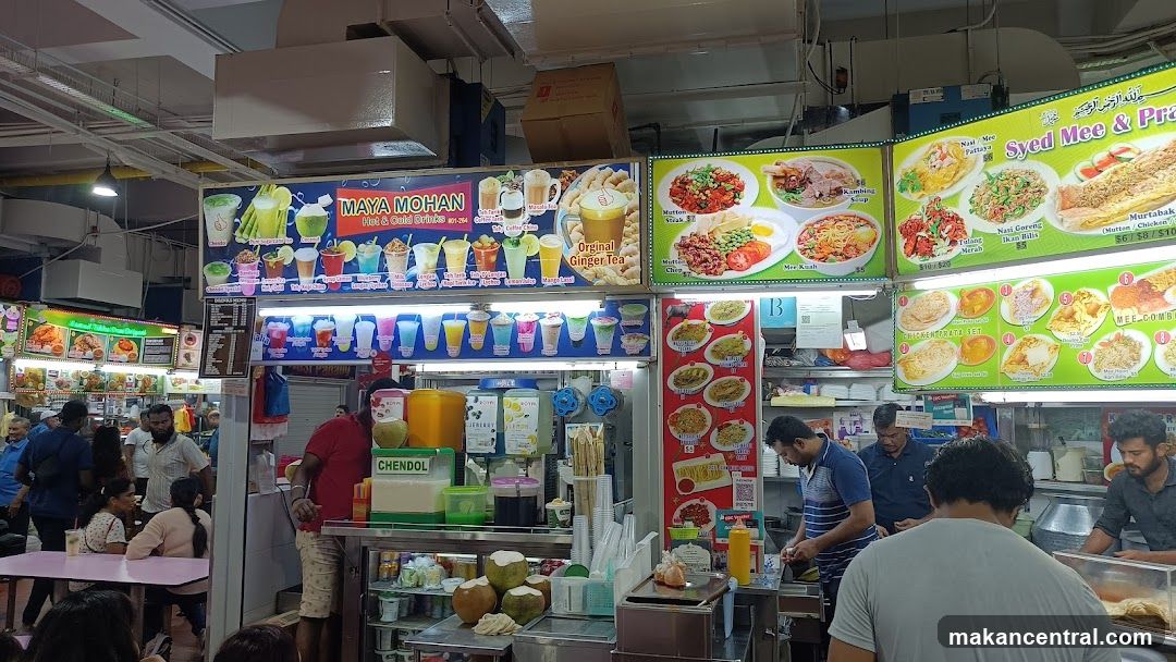 Food stalls in a market