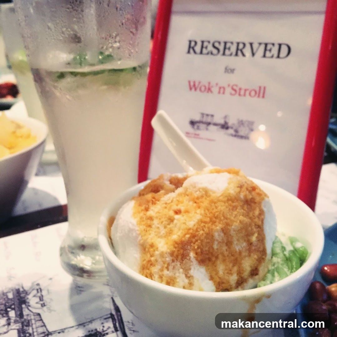 Dessert and Drink with Reserved Sign