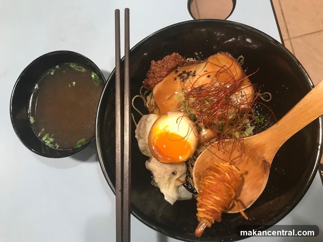 Noodle Dish with Egg and Shrimp
