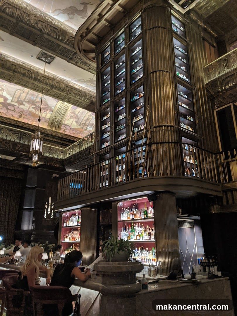 Bar Interior with Tall Shelving
