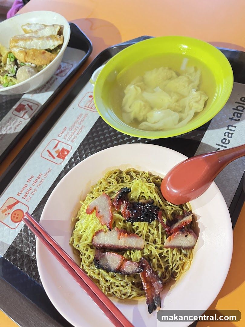 Noodles with Char Siu and Wonton Soup
