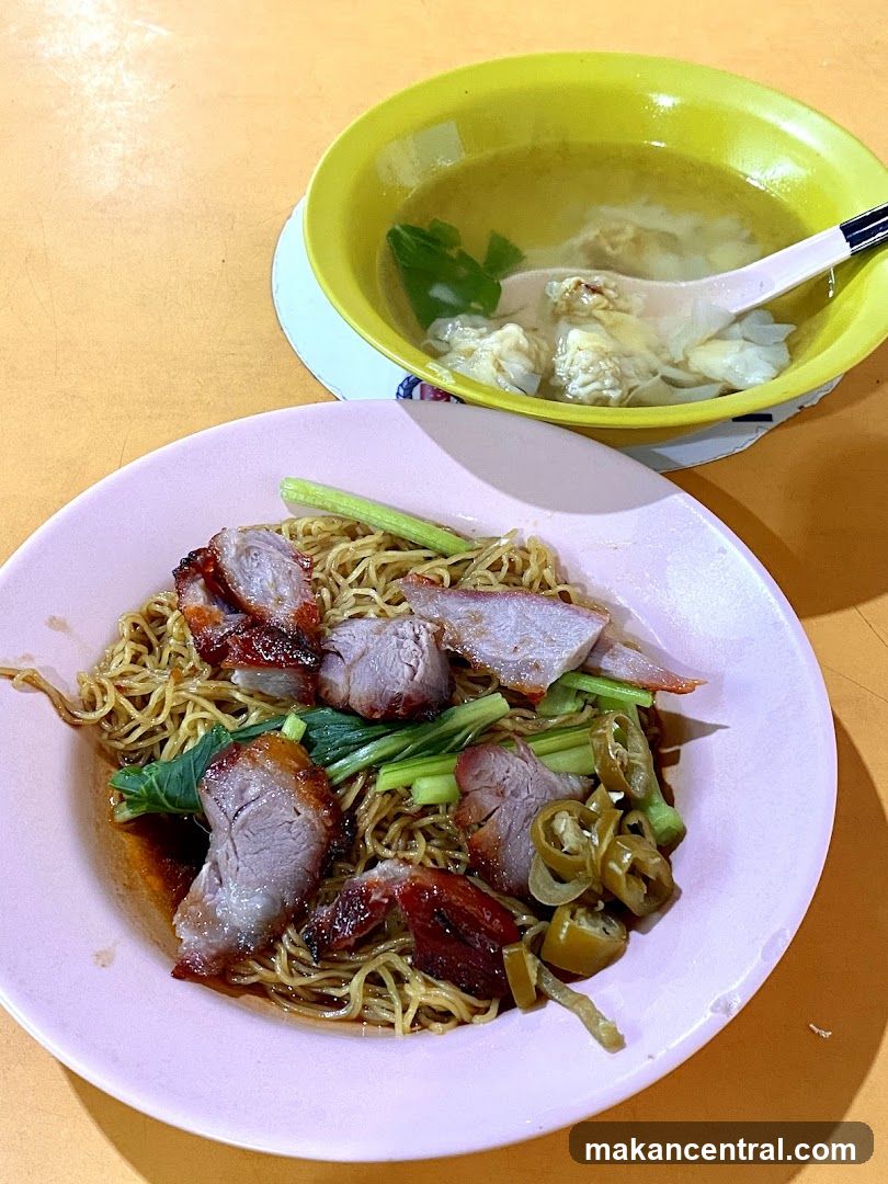 Char Siu Noodles and Wonton Soup