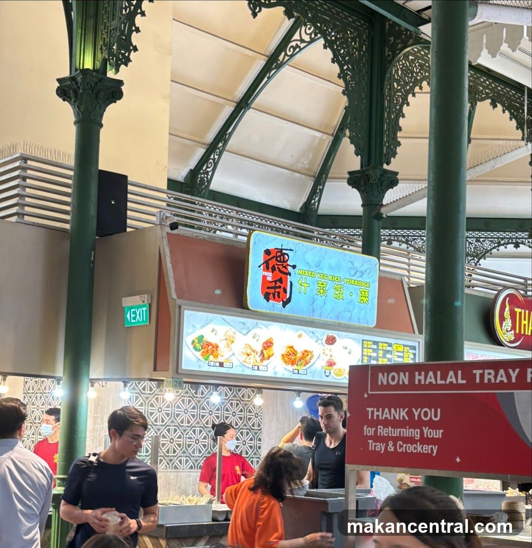 Food Stall with Menu and Signage
