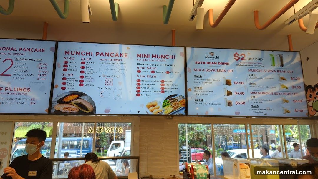 Munchi Pancakes Menu