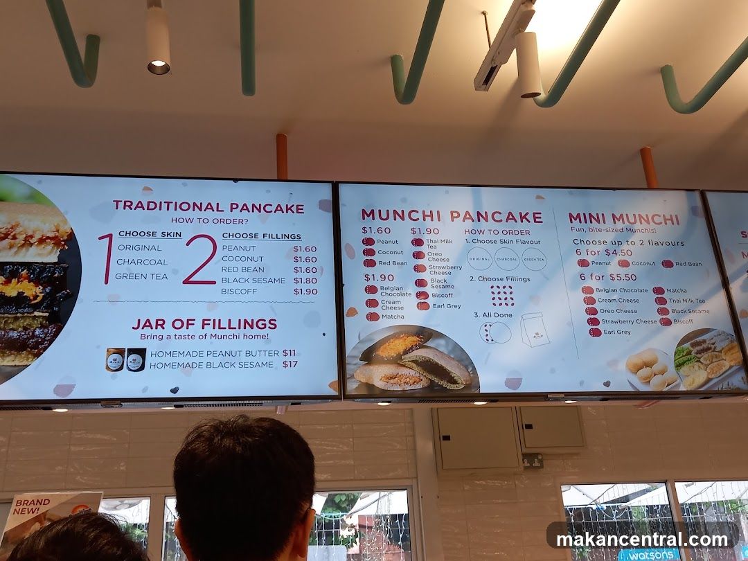 Munchi Pancake Menu
