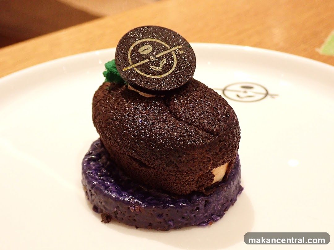 Chocolate Dessert with Purple Base
