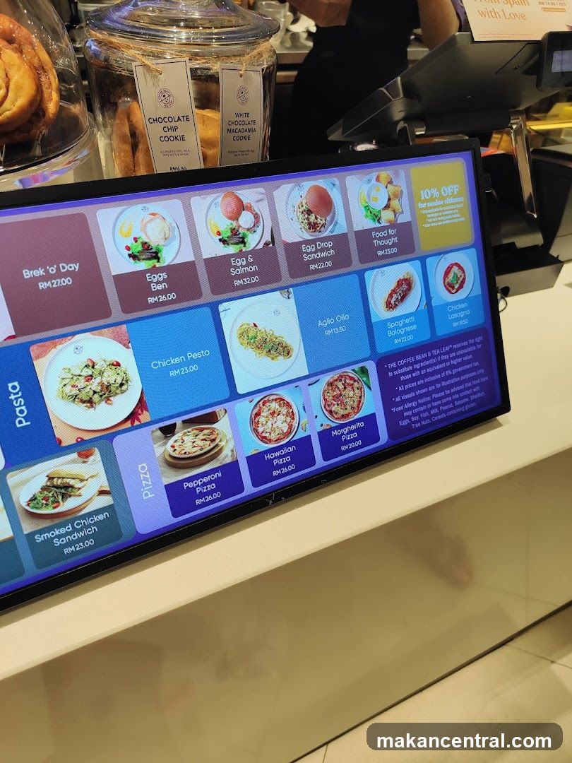 The Coffee Bean & Tea Leaf Menu