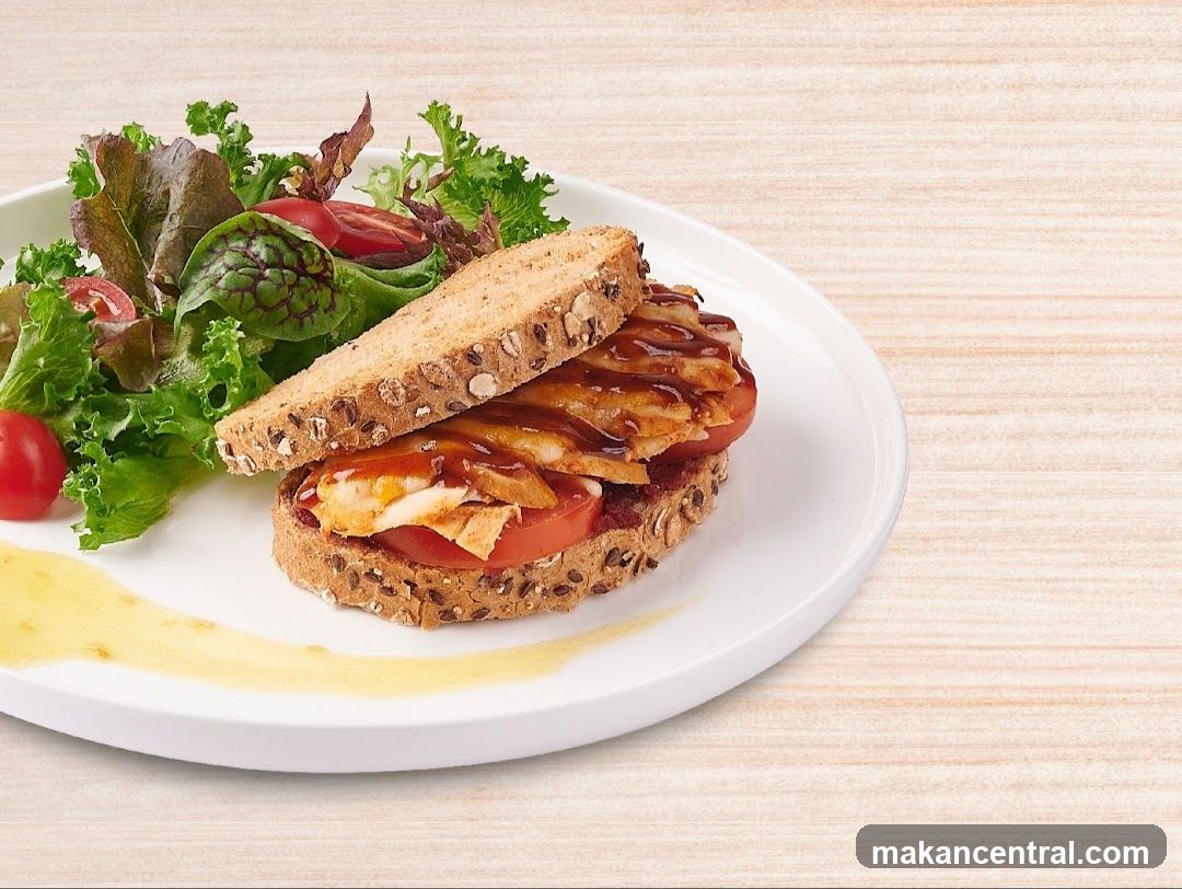 Chicken Sandwich with Salad