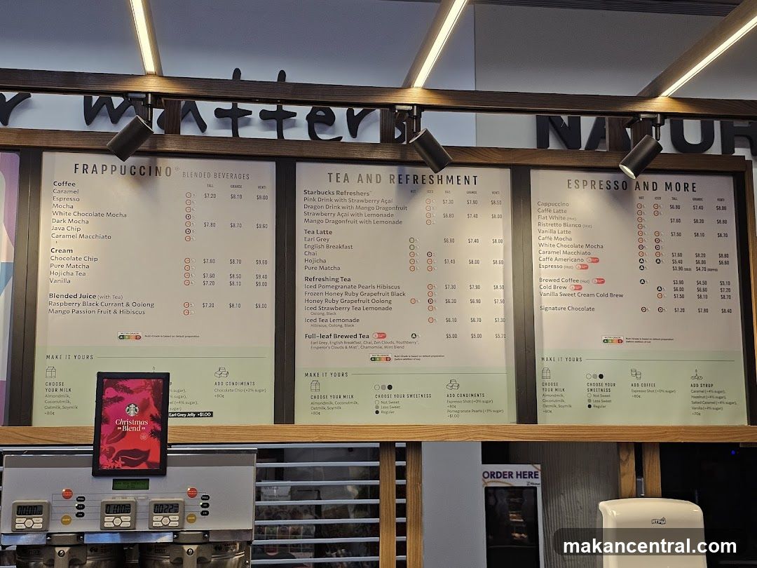 Starbucks Menu