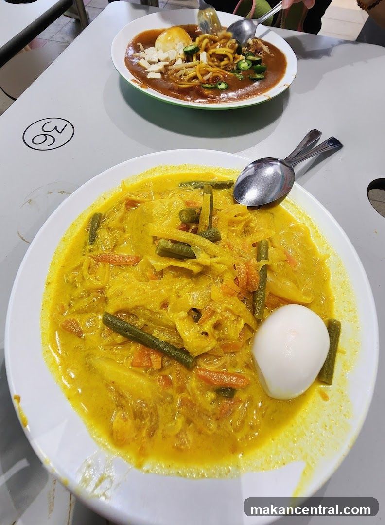 Two bowls of food on a table