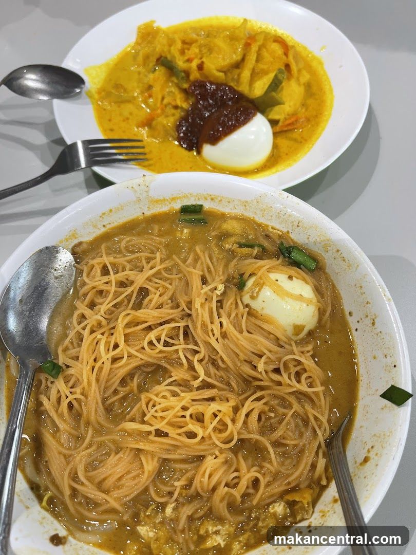 Noodle Soup and Curry Dish