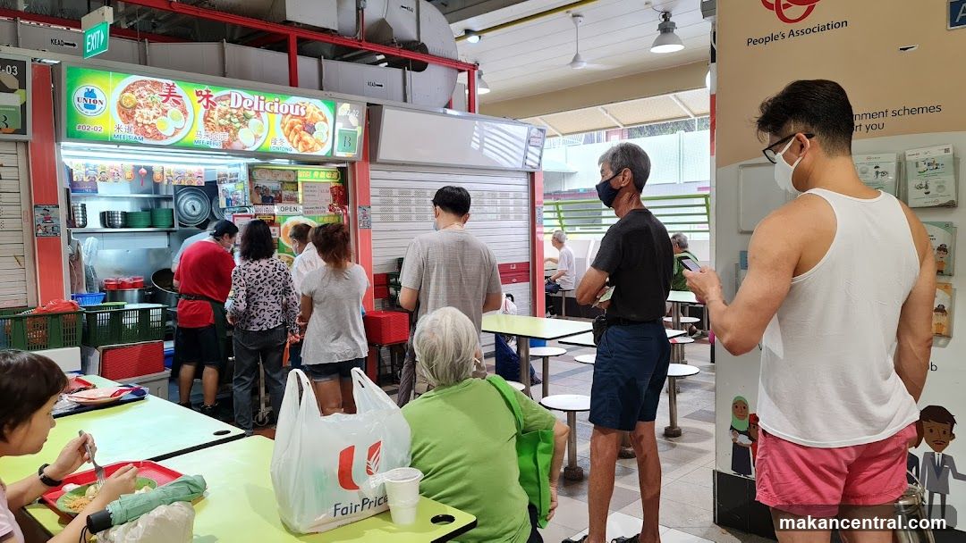 Food Stall with Customers