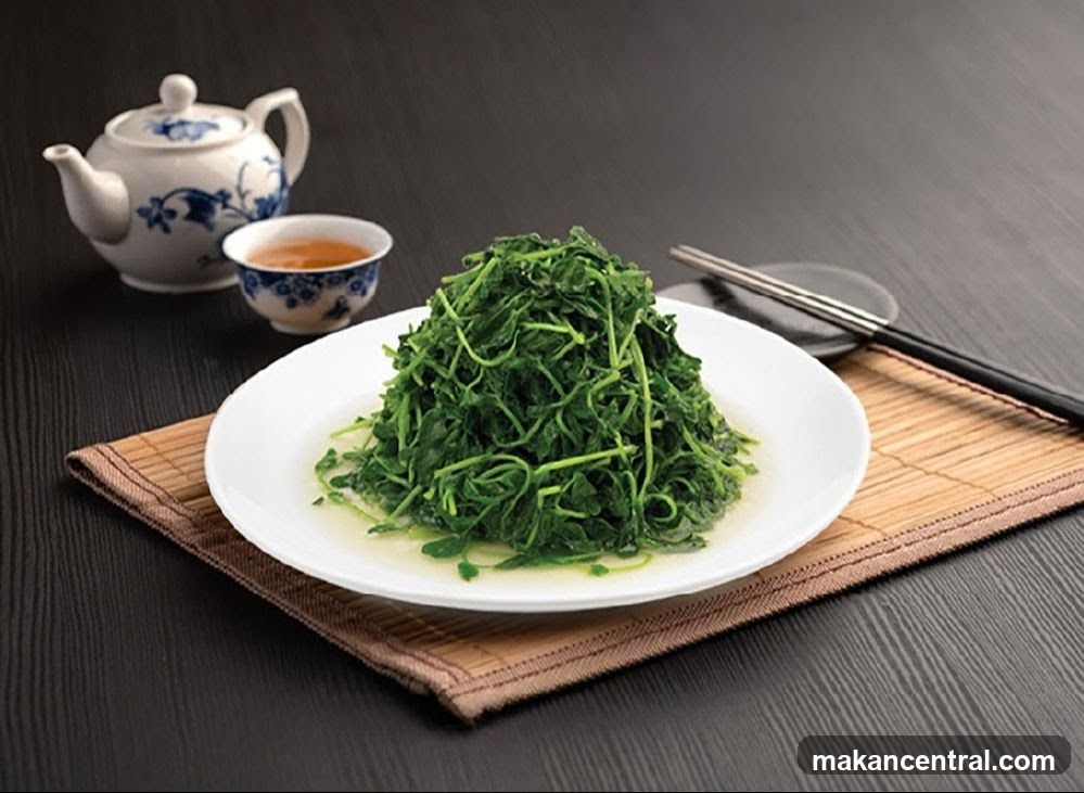 Steamed Greens with Tea